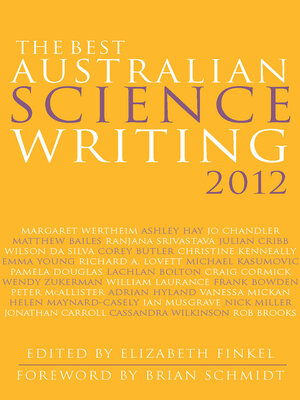 cover image of The Best Australian Science Writing 2012